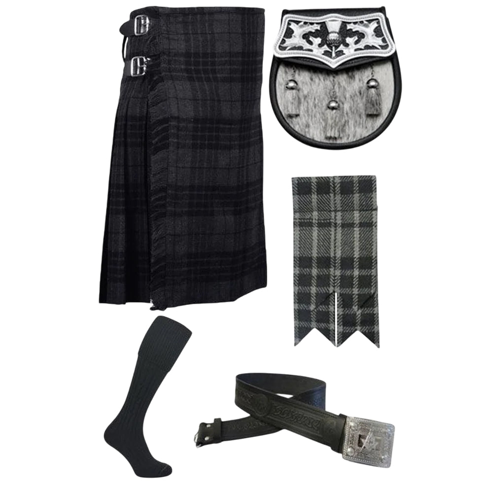 Grey Watch Tartan Kilts Package