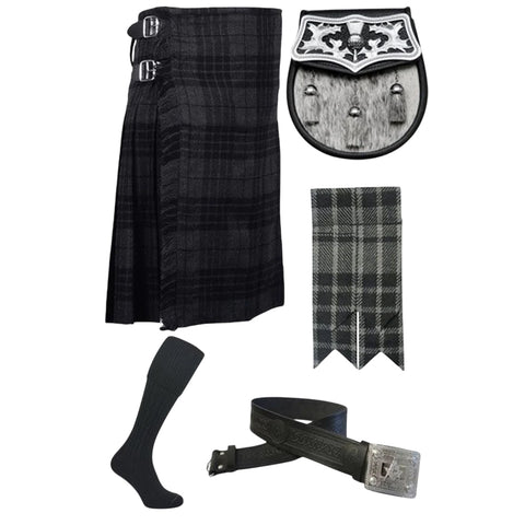 Grey Watch Tartan Kilts Package