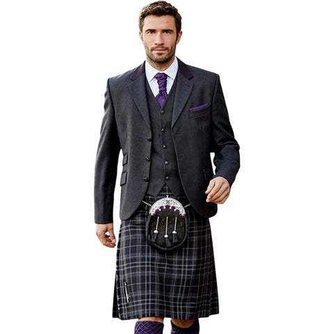 Platinum Pride Of Scotland Kilt Outfit With Argyll Jacket