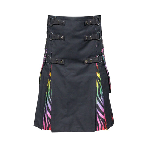New Rainbow Tiger Striped Kilt
