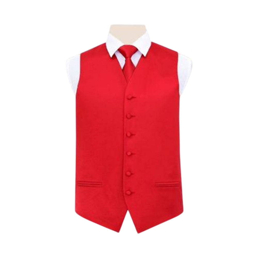 Red Waistcoat for Men