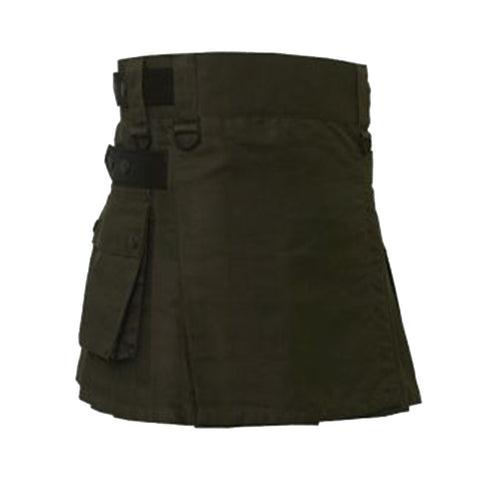 Olive Green Utility Kilt