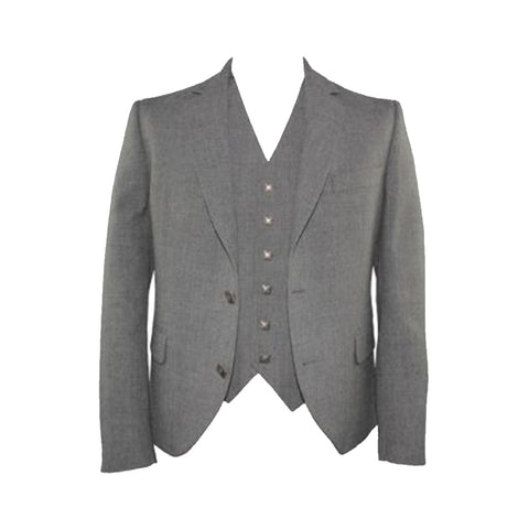 Tailored Grey Argyll and Waistcoat Set