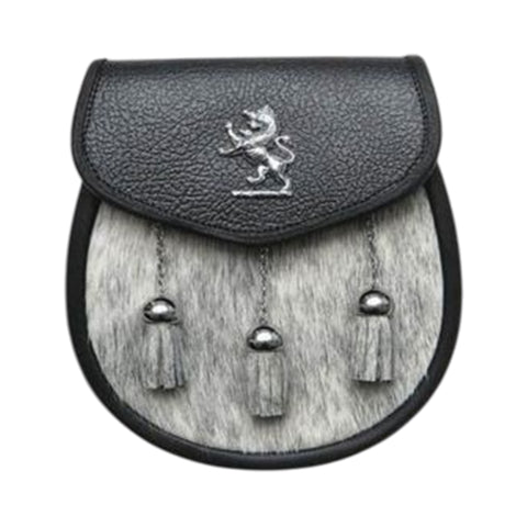 Semi Dress Natural Calfskin Lion Emblem Sporran