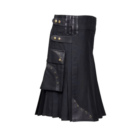 Box Pleated Hybrid Cargo Kilt