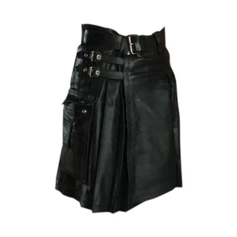 Mens Leather Kilt