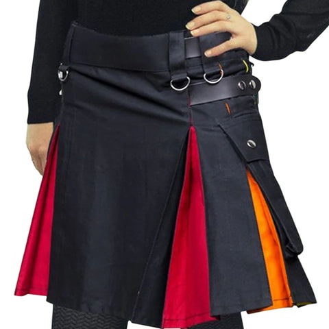 Rainbow Utility Kilt For Women