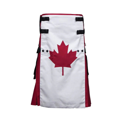 Canadian Flag Canvas Utility Kilt