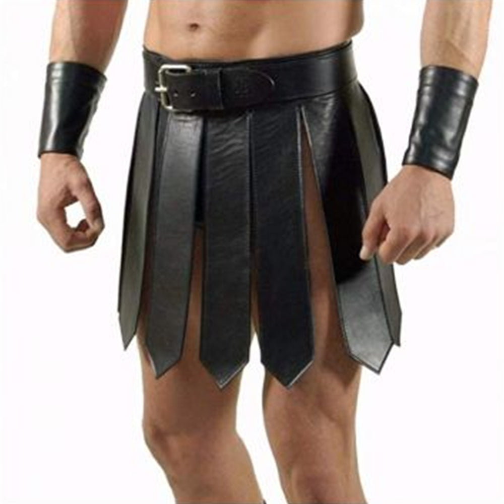 Gladiator Leather Kilt For Men
