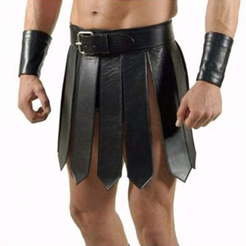 Gladiator Leather Kilt For Men