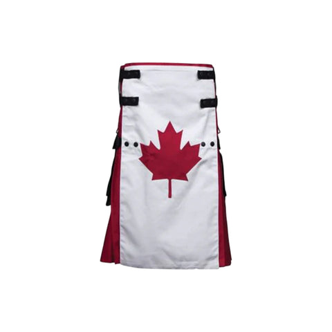 Canadian Flag Canvas Utility Kilt