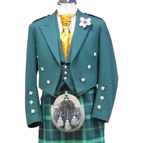 Bottle Green Prince Charlie Jacket and Vest