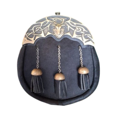 Enamel Stag Cantle Full Dress Sporran