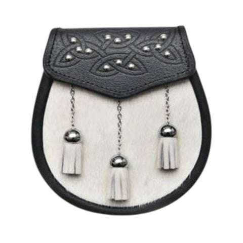 Semi Dress Natural Calfskin 14 Stud Sporran