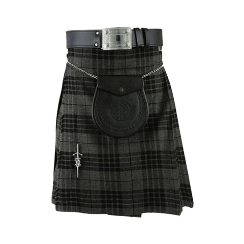 Grey Watch Tartan Scottish Traditional 8 Yards kilt