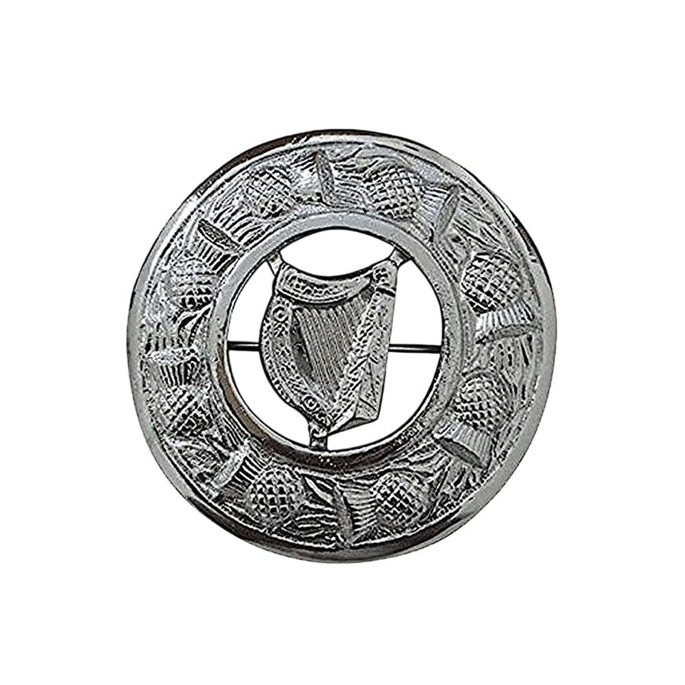 Irish Harp Kilt Brooch