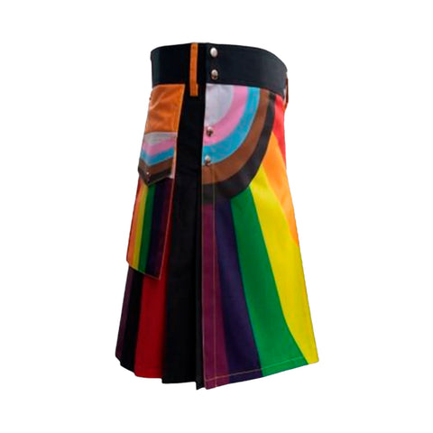 New Fashion Rainbow kilt For Men