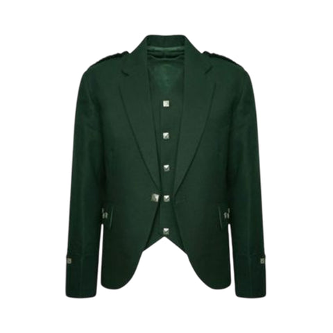 Green Argyll Jacket And Vest Made To Measure