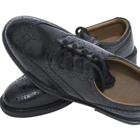 Mens Scottish Leather Ghillie Brogues Kilt Shoes