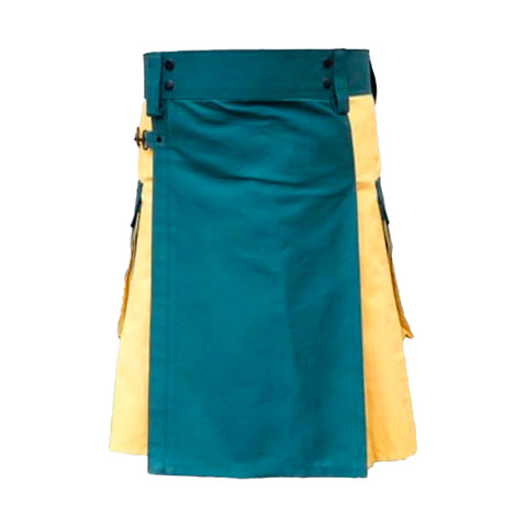Green & Yellow Hybrid kilt
