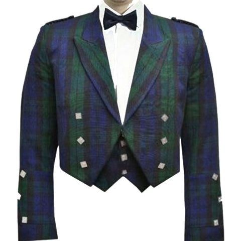 Prince Charlie Jacket-& Waistcoat In Tartan Made To Measure