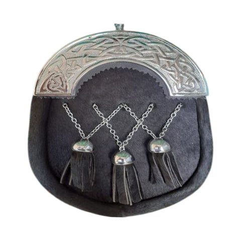 Black Seal Skin Full Dress Sporran