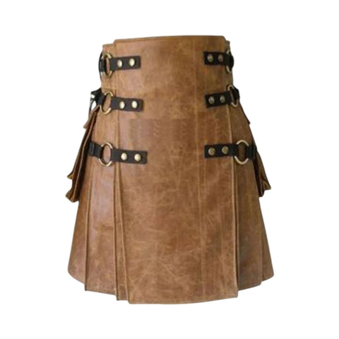 Leather Kilts for Men, 100% Genuine Leather