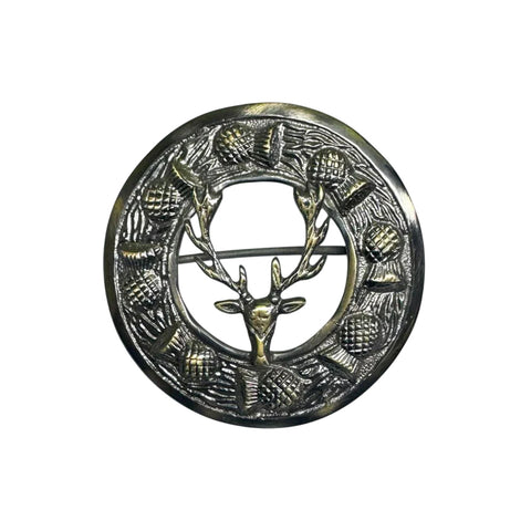 Antique Stag Head Brooch
